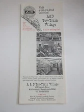 A&D Toy-Train Village Brochure Middleborough MA 