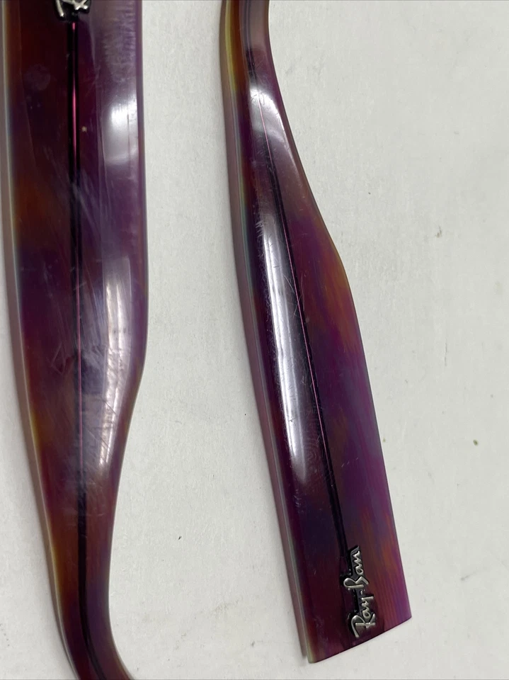 RAY BAN VAGABOND RB 4152 1058/32 PURPLE TEMPLE ARM PARTS ITALY YR29 - Image 3 of 4