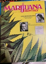 MARIJUANA MONTHLY MARCH 1976 VOL 2, #2 VINTAGE WEED 420 MAGAZINE -NICE!
