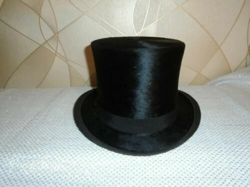 100% Silk Vintage Top Hats for Men