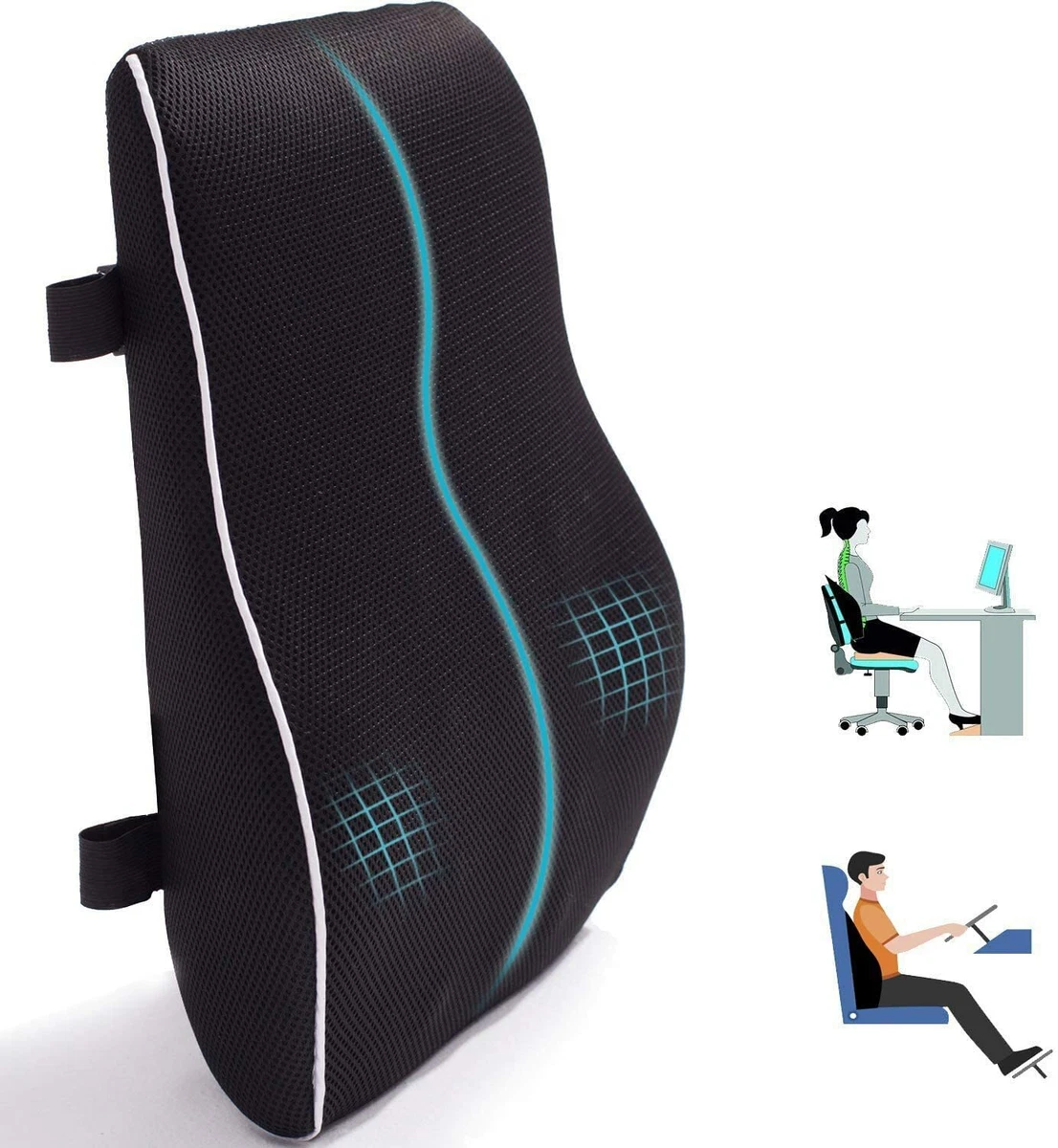 Lumbar Support,Back Support Cushion for Car Home Office Chair