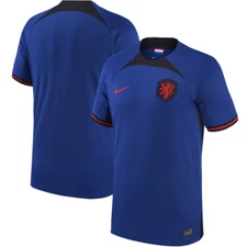 Netherlands National Team Nike Mens 2022/23 Away Stadium Replica Blank Jersey