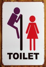 FUNNY TOILET Retro Tin Metal Sign Man Cave Garage Bar Pub Vintage Plaque Shed