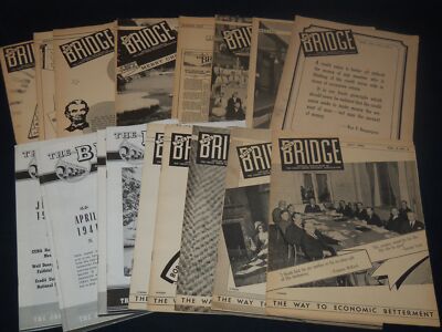 1939-1941 THE BRIDGE ECONOMIC BETTERMENT MAGAZINE LOT OF 20 ISSUES - O 2690