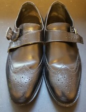 Samuel Windsor Handmade Leather Classic Monk Men's Dress shoes W Buckle Size 11