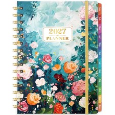 2027 Planner - Jan 2027 - Dec 2027, Weekly Monthly 6.3" x 8.4", Multicolor