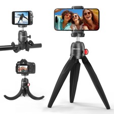 UBeesize Flexible Tripod for iPhone and Samsung with Remote and Phone Holder,...