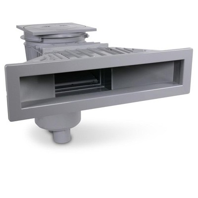 Astral ABS SLIM Skimmer 17.5 56176CL129 hoher Wasserstand Pool Hellgrau RAL 7004