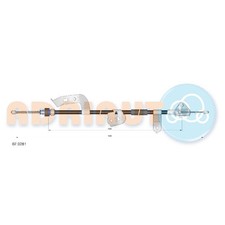 Handbremsseil hinten links für Toyota Aygo B1 | 24196761
