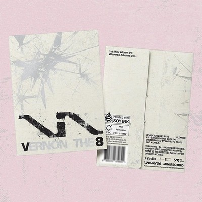 SEVENTEEN V8 [V8] 1st Mini Album WEVERSE Ver/QR+Holder+Foto Karte+GIFT OFFICIAL