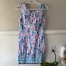 Lilly Pulitzer Mila Stretch Shift Dress in Reel Nauti Size 00 Nautical Preppy