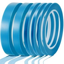 Nezyo 6 Pcs Vinyl Pinstripe Tapes 1/16, 1/8,1/5,1/4,1/2, 3/4 Inch, blue