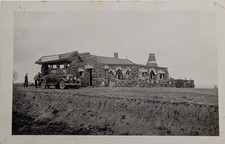 ​​​Vintage 1920s Photo Stone Standard Oil Gas Station Ford Model A Coupe Cafe