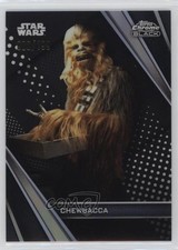 2023 Topps Chrome Black Star Wars Refractor 86/199 Chewbacca #94 0e9i