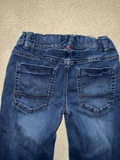 boys Size 12 Tommy hillfiger dark distressed Straight leg Jeans excellent