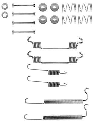Hella ZubehöRsatz, Bremsbacken Hinterachse U.A. FüR Chevrolet, Daewoo, Opel-image