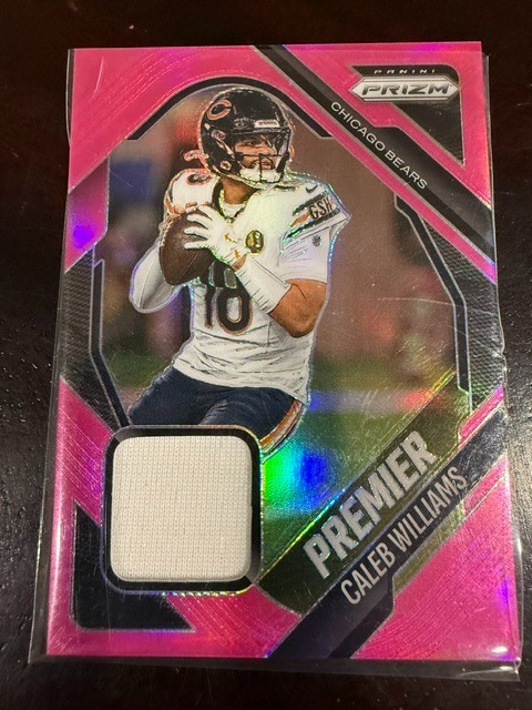 2025 Prizm Caleb Williams Pink Premier Patch #PJY-CWS