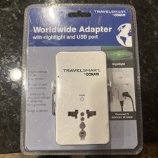 Travel Smart All-in-1 Adapter with Light and USB Port Lightweight 52891101