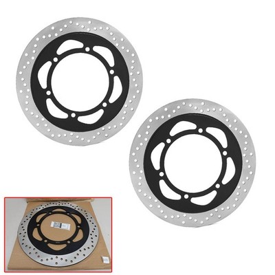 2x Round Front Brake Disc Rotor for Honda NTV650 94-97 ST1100 Pan European 90-02