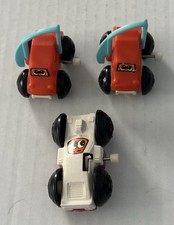 Vintage Used Tomy 1970s Flip Over Car Floppers Mini Wind Up Toys 3 Lot Rare HTF