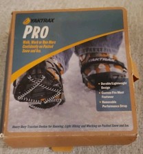 Yaktrax Pro Traction Device Unisex XL Black Winter Snow Ice Cleats One Pair New