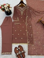 Trending Designer Faux Georgette Salwar Kameez With Dupatta For Wedding