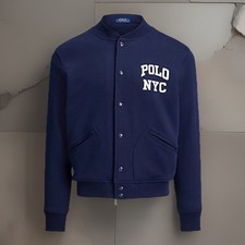 Polo Ralph Lauren Polo NYC Baseball Fleece Varsity Sweatshirt Jacket Men’s XL