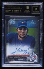 2017 Bowman Chrome Prospect Lourdes Gurriel Jr BGS 10 BLACK LABEL Auto 06z2