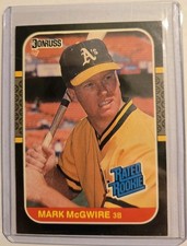1987 Donruss Rated Rookie Mark McGwire #46 Oakland Athletics 