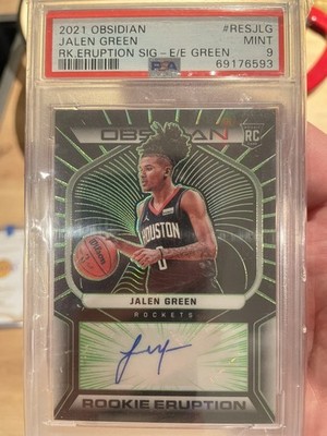 2021-22 Panini Obsidian Jalen Green auto /25 PSA 9 POP4 No higher