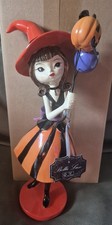 Bella Lux Witch Girl with Halloween Balloons 15inch     FREE SHIPPING     