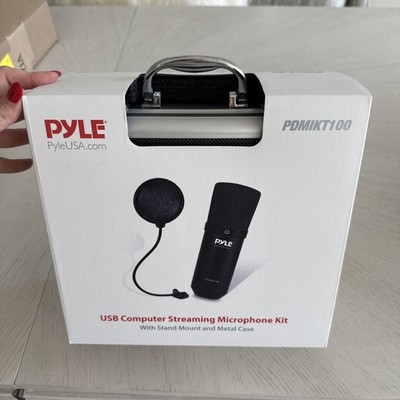 Pyle USB Computer Streaming Microphone Kit PDMIKT100 New Sealed Box