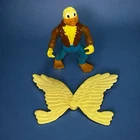 Vintage 1989 Mirage Playmates TMNT 4.5" ACE DUCK Ninja Turtle Action Figure Toy