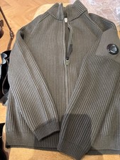 Image of boys cp company green zip up top