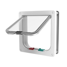 Standard Cat and Small Pet Door, Small, White, Pets up to 11 lbs