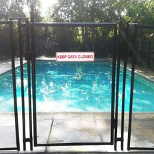 4 Pack Keep Gate Closed Sign, 12"x 3" - .040 Aluminum Sign Rust Free Aluminum...