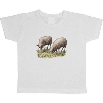 Kinder-/Kinder-T-Shirts Baumwolle ''Weidendes Schaf'' (TS049929)