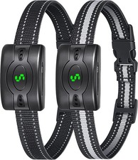 2 Pack Anti Bark Dog Collar Rechargeable 5 Sensitivity Levels Waterproof Trainin