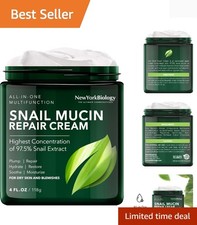 Moisturizing Snail Mucin Face Cream - 4 Oz, Anti-Aging Hydration for All Skin