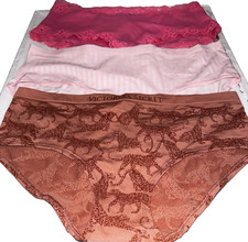 Victoria's Secret Cheeky/Cheeky  Hiphugger/Hipster XL Underwear-Set of 3