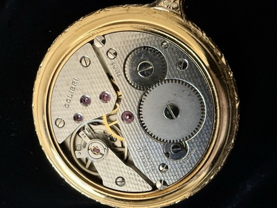 New OS Colibri all Swiss 17 jewel Hunting Case Pocket Watch w