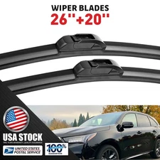ALL SEASON NEW OEM 26" & 20" Windshield Wiper Blades Premium Hybrid silicone