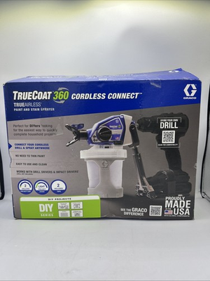 #ad NEW Graco TrueCoat 360 Cordless Connect TrueAirless Paint Sprayer 26D362 $119.99
