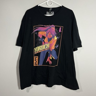 Ripple Junction Bleach Yoruichi Shihoin Anime Manga Black T-Shirt Men s 2XL