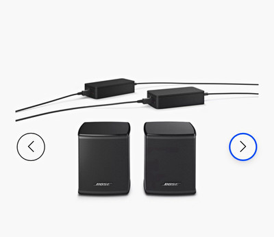 Bose Surround Rear-Lautsprecher kabellos kompakt schwarz 2 Stück