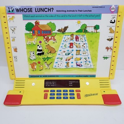 Vintage GeoSafari Jr. EI-8855 Electronic Learning Game Unit w/ 30 Cards Tested