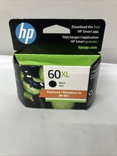 HP 60XL Black Ink Cartridge New Unopened Exp Mar 2026
