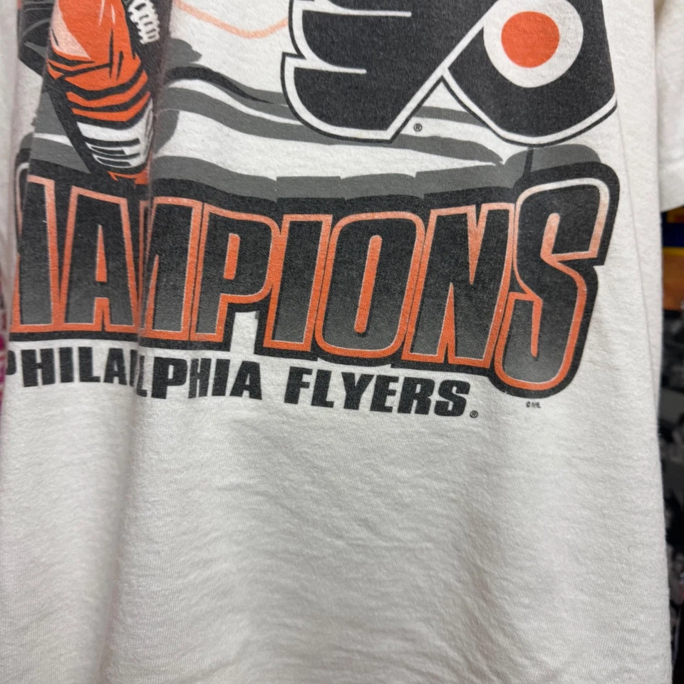 Vintage Philadelphia Flyers 1997 Eastern Conference Champions NHL T Shirt Sz 2XL - Image 3 of 4