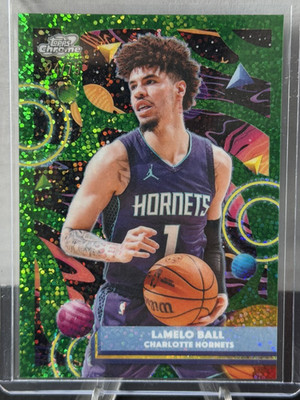 2026 NBA Topps Cosmic Chrome - Green Space Dust Refractor /75 - LaMelo Ball #124
