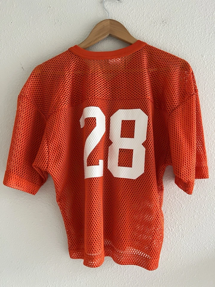 Jersey Rawlings Vintage Malla Tejido Naranja Talla 28 Grande Juvenil Deportes Foto 2 de 4
